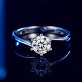 1 Carat Moissanite 925 Sterling Silver Ring by Trendsi