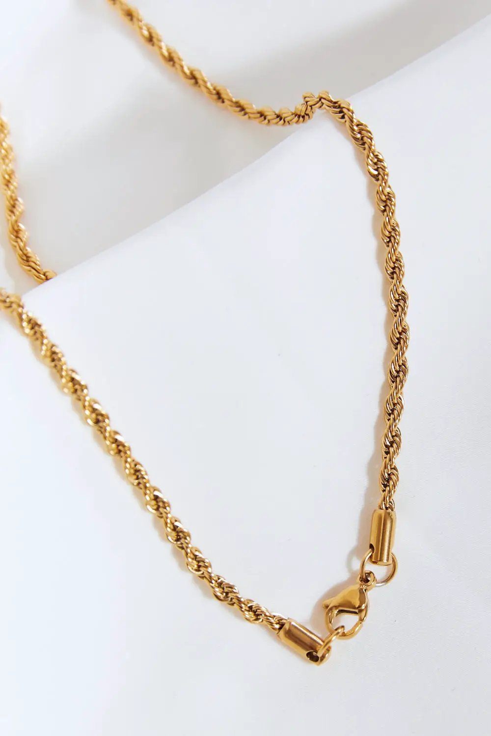 Brass Lightning Pendant Necklace by Trendsi