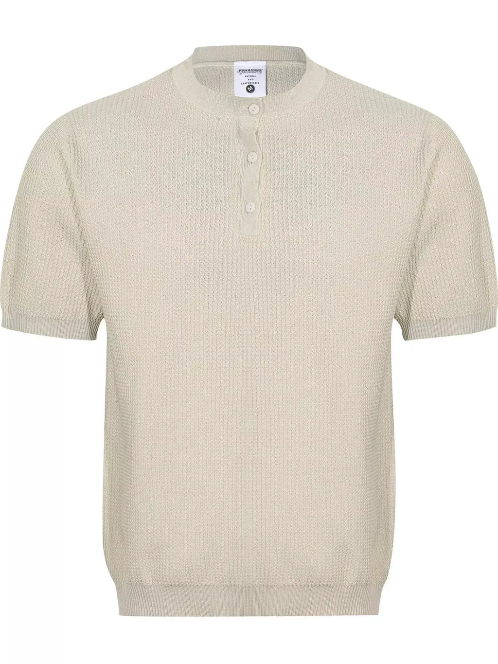 Men's Textured Knit Short Sleeve Top by Trendsi