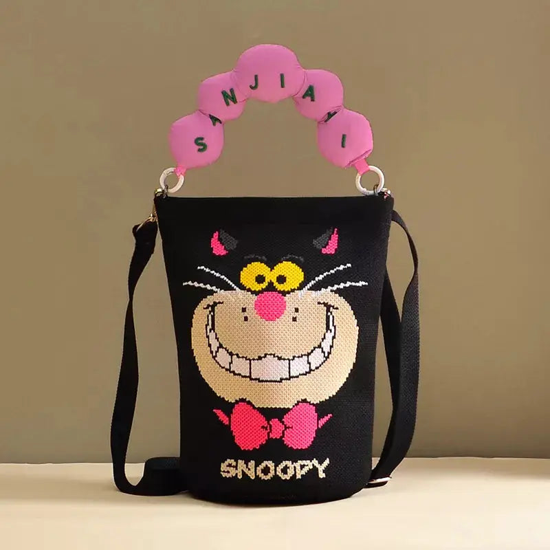 Cartoon Bucket Crossbody Bag by Trendsi