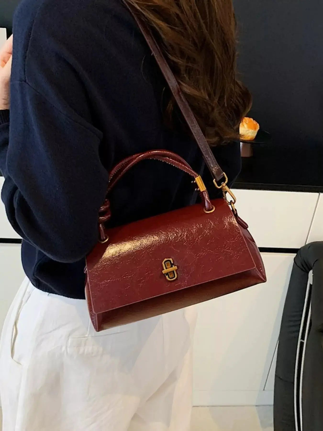 Top Handle Crossbody Bag by Trendsi
