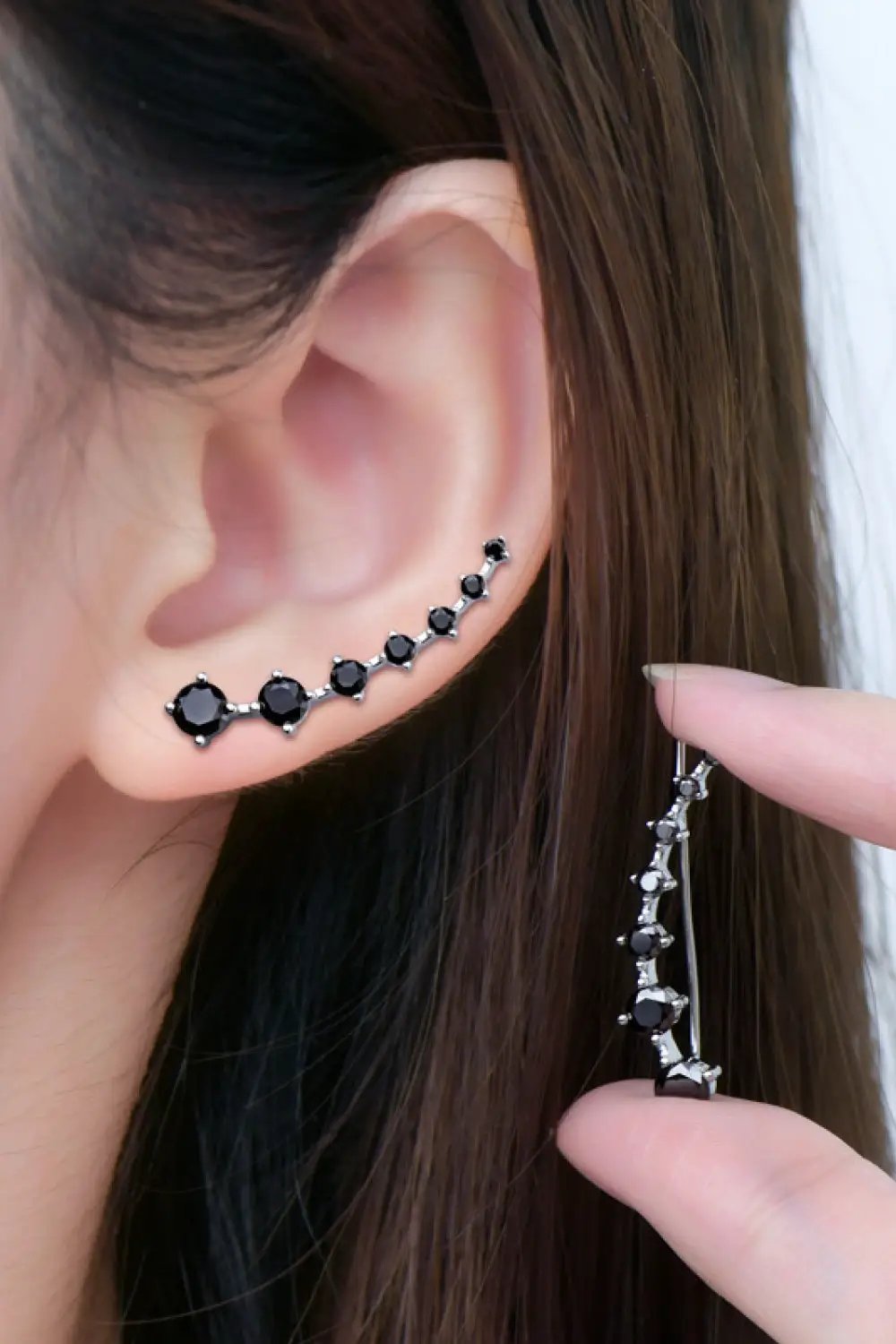 1.9 Carat Moissanite 925 Sterling Silver Earrings by Trendsi