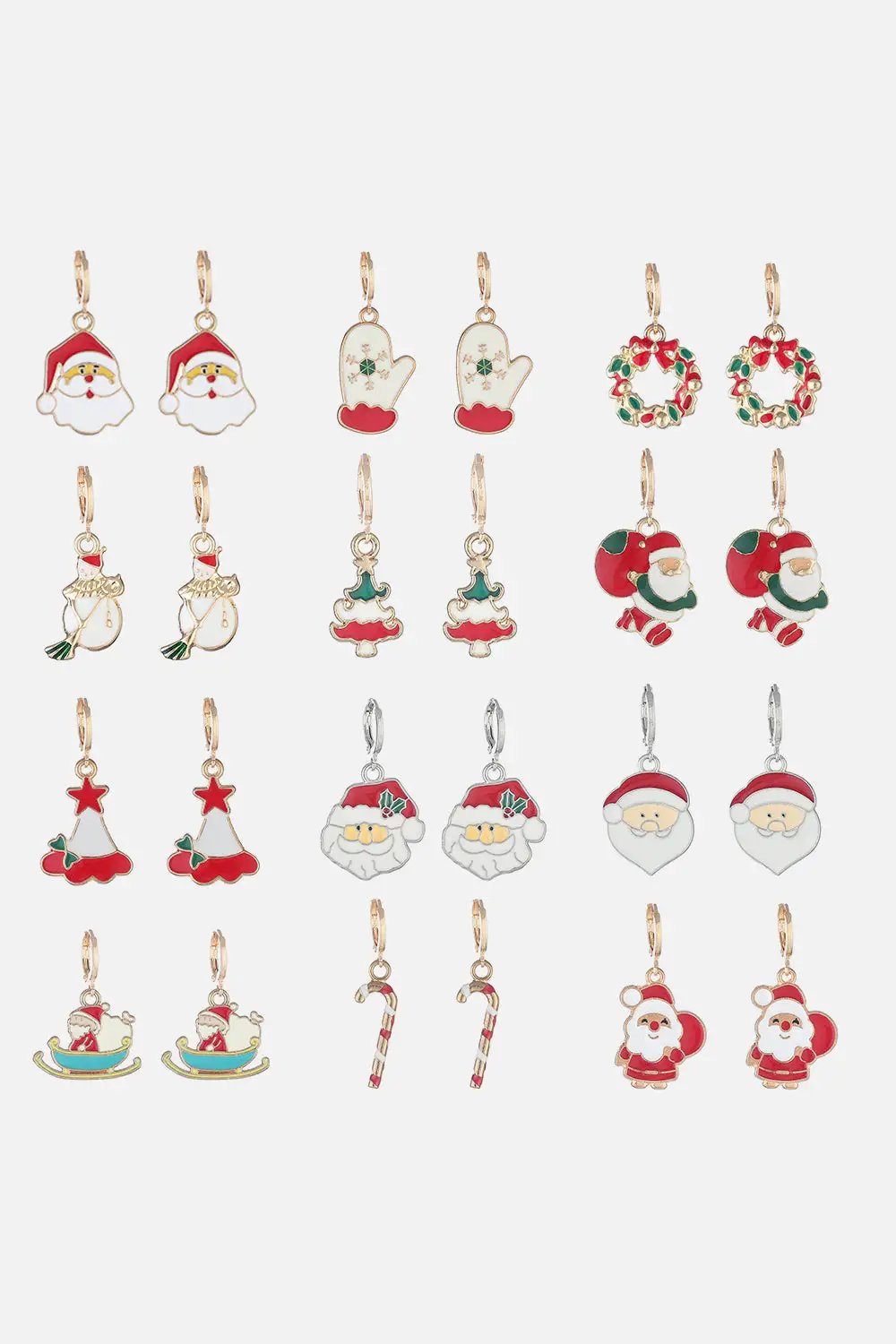 Christmas Theme Alloy Earrings by Trendsi