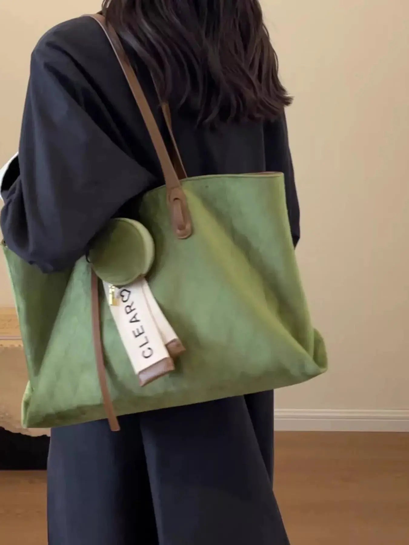 Large Capacity Tote Bag with Coin Purse by Trendsi