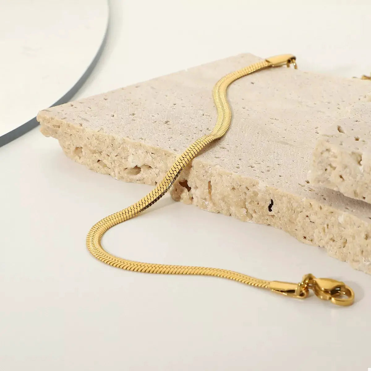 Stainless Steel Minimalist Chain Bracelet by Trendsi