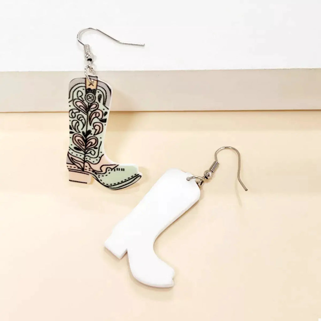 Western Boot Dangle Earrings by Trendsi