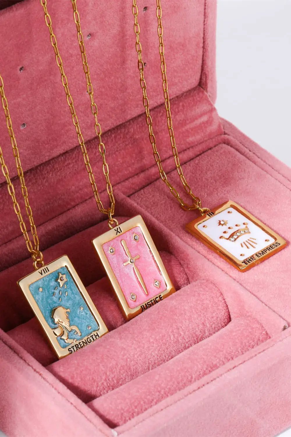 Tarot Card Pendant Copper Necklace by Trendsi