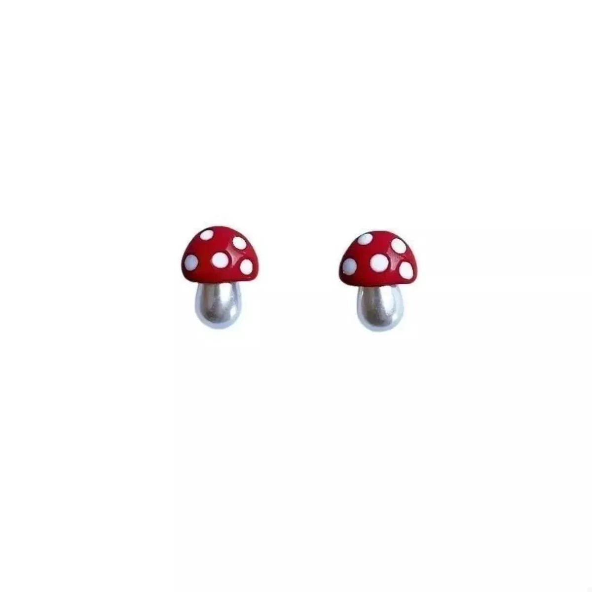 Mushroom Stud Earrings by Trendsi