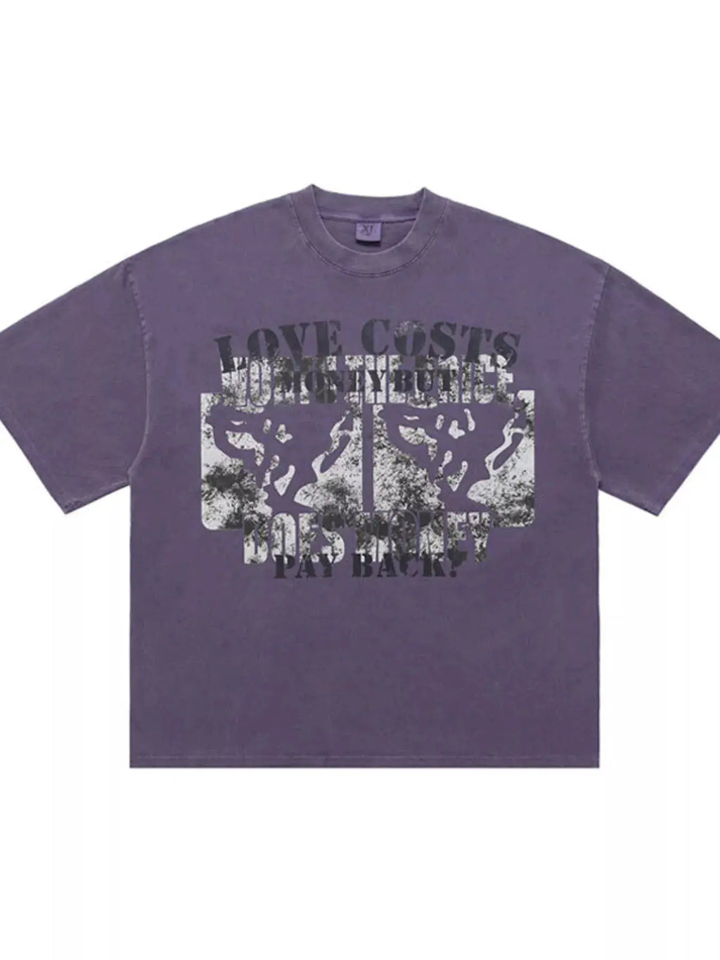 Men's Vintage Washed Graphic Short Sleeve T-Shirt by Trendsi