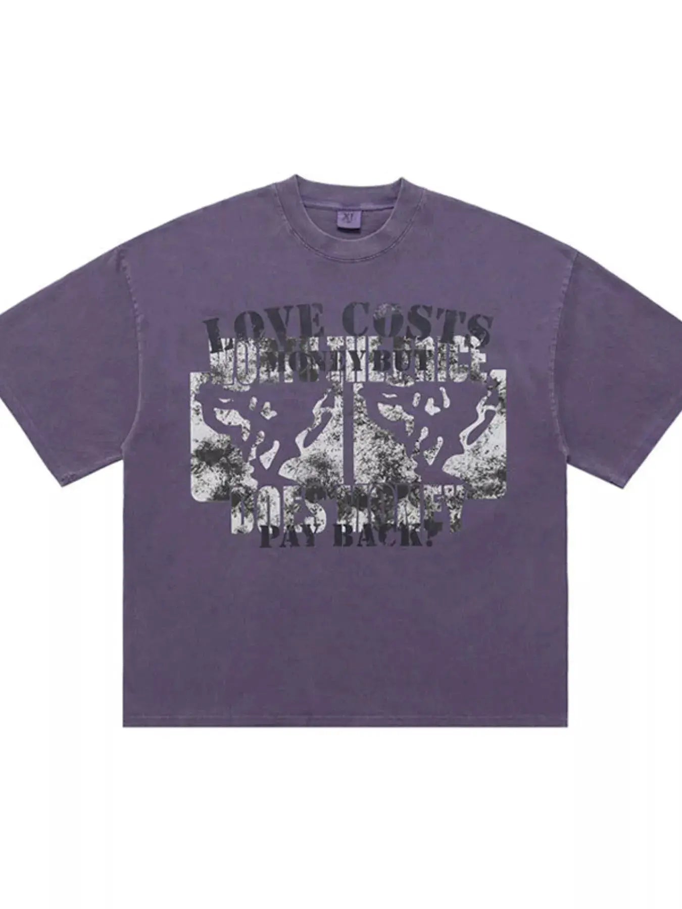 Men's Vintage Washed Graphic Short Sleeve T-Shirt by Trendsi