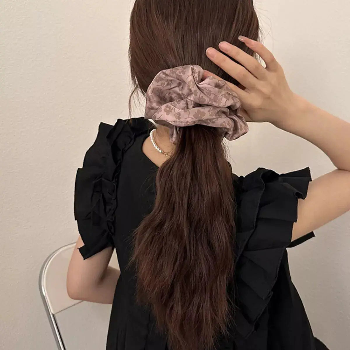 3-Piece Floral Print Hair Scrunchies Set by Trendsi