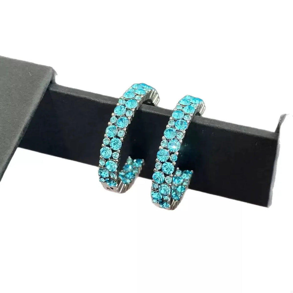 Sparkling C-Hoop Earrings by Trendsi
