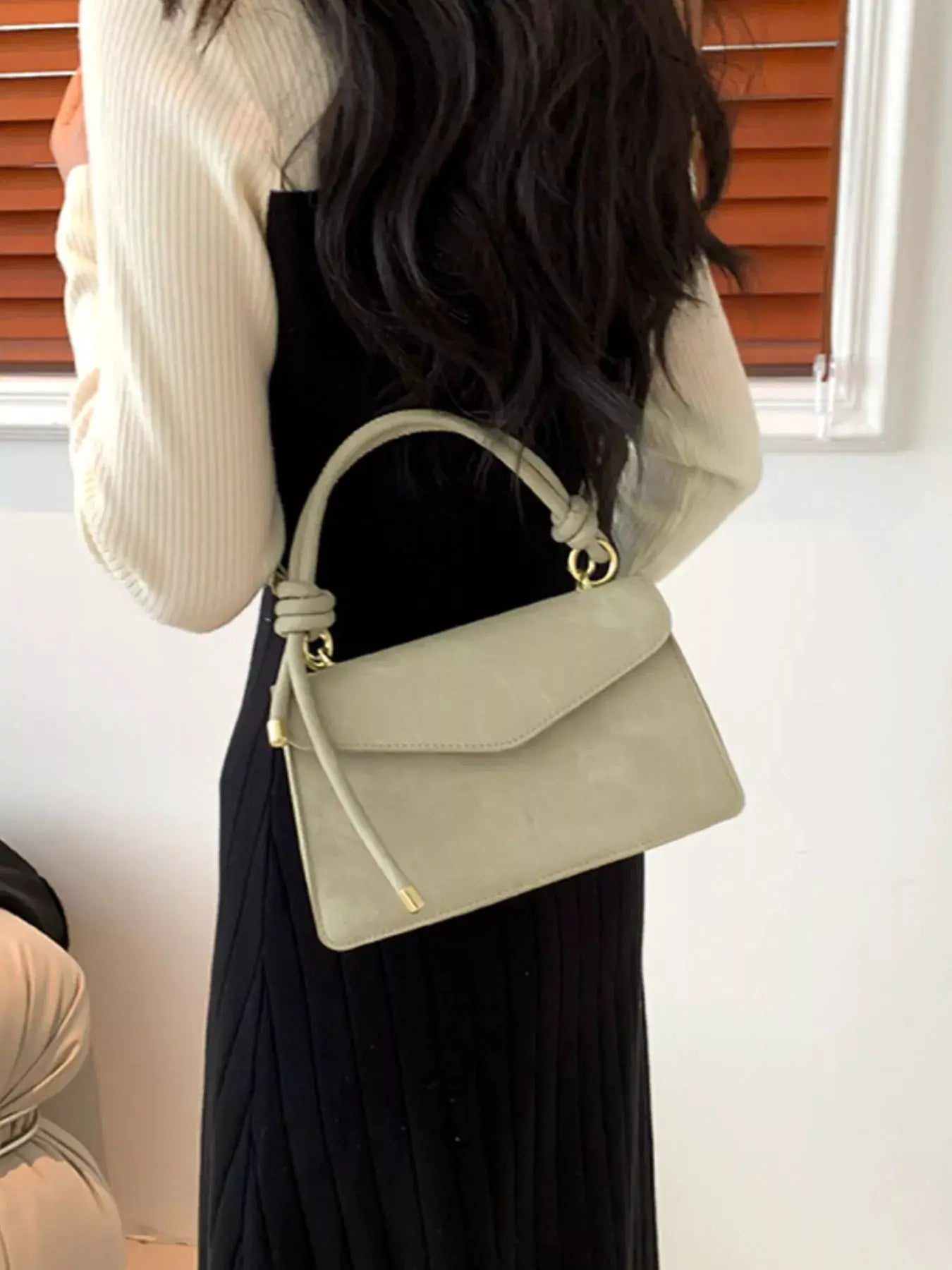 Flap Crossbody Bag with Top Handle by Trendsi