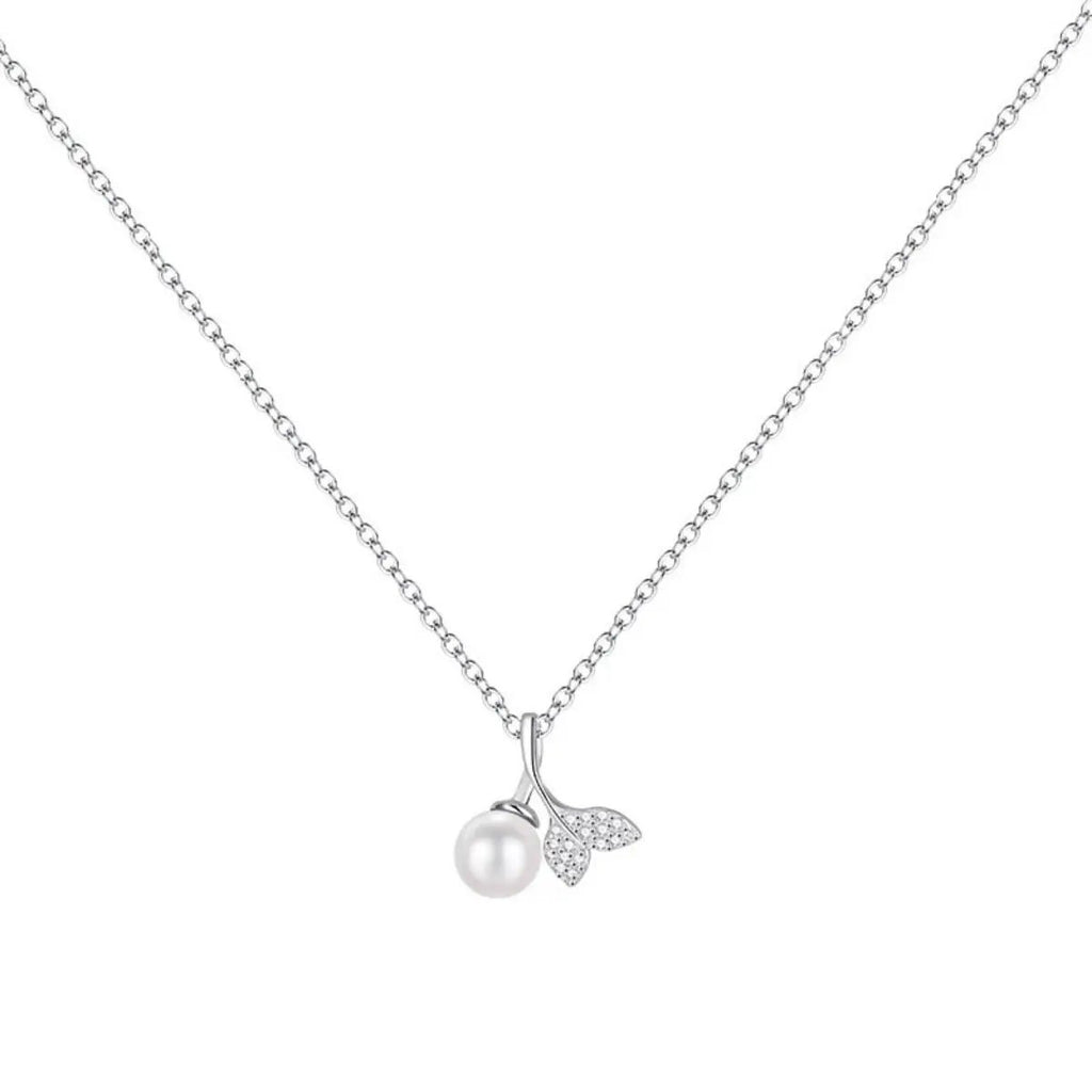 Pearl Mermaid Tail Pendant Necklace by Trendsi
