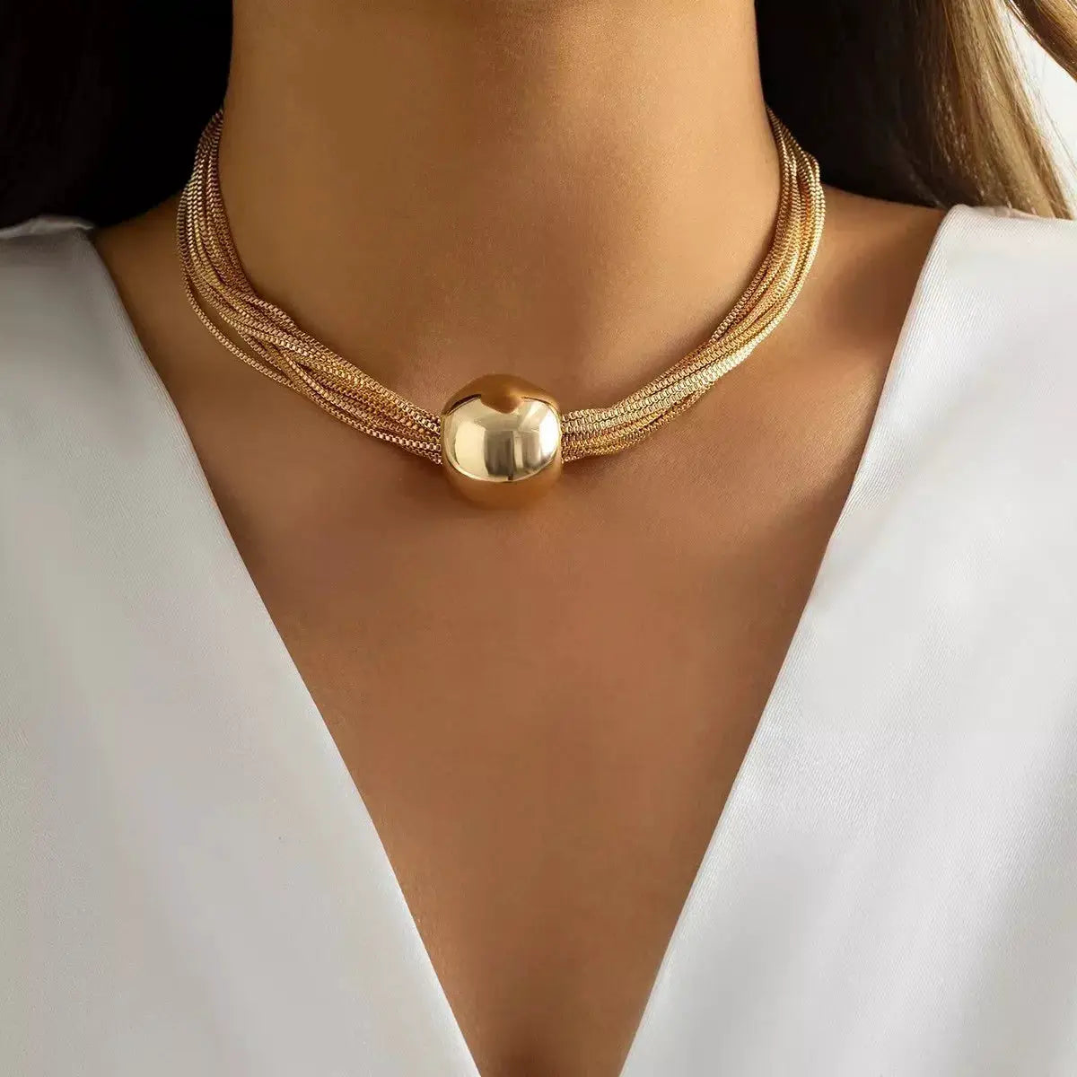 Multi Layered Adjustable Necklace by Trendsi