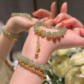 18K Gold-Plated Bead Bracelet by Trendsi