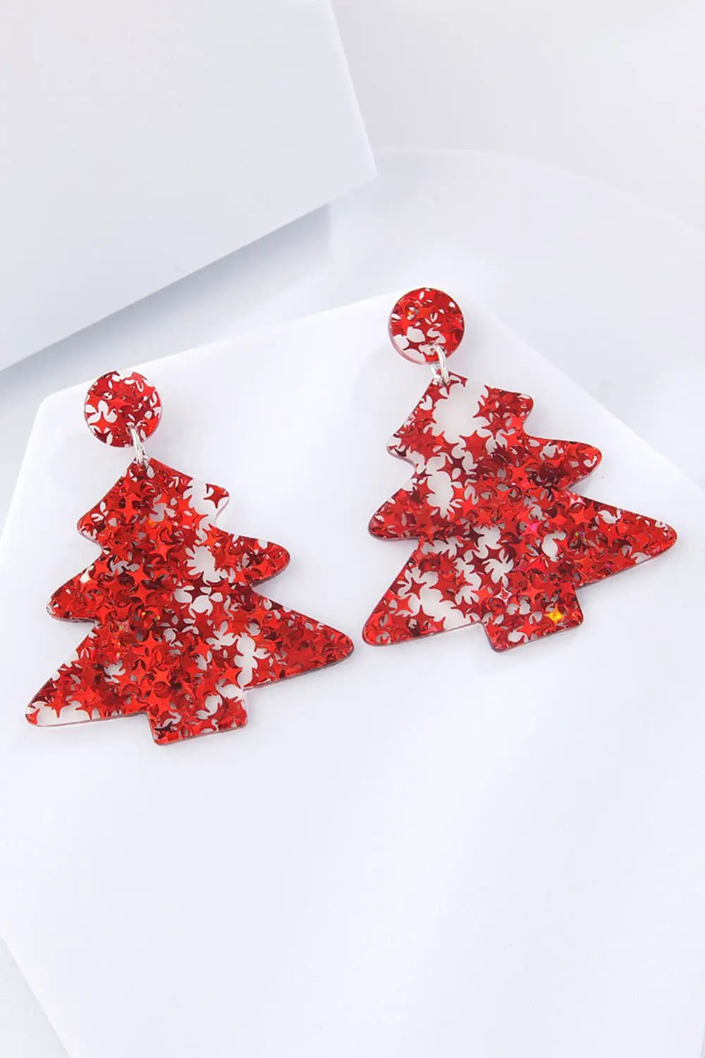 Christmas Tree Acrylic Earrings by Trendsi