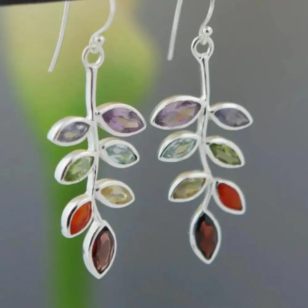 Leaf Shape Alloy Earrings by Trendsi