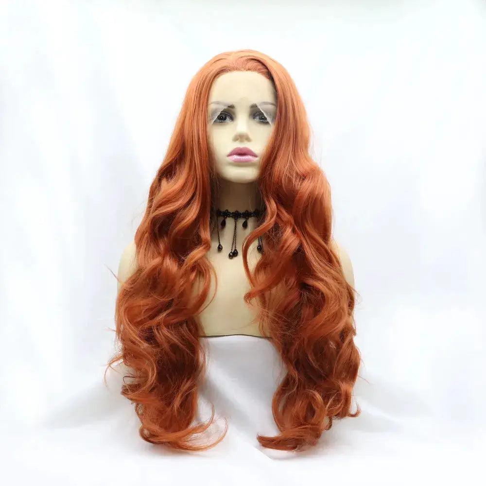 13*3" Lace Front Wigs Synthetic Long Wavy 24" 130% Density by Trendsi