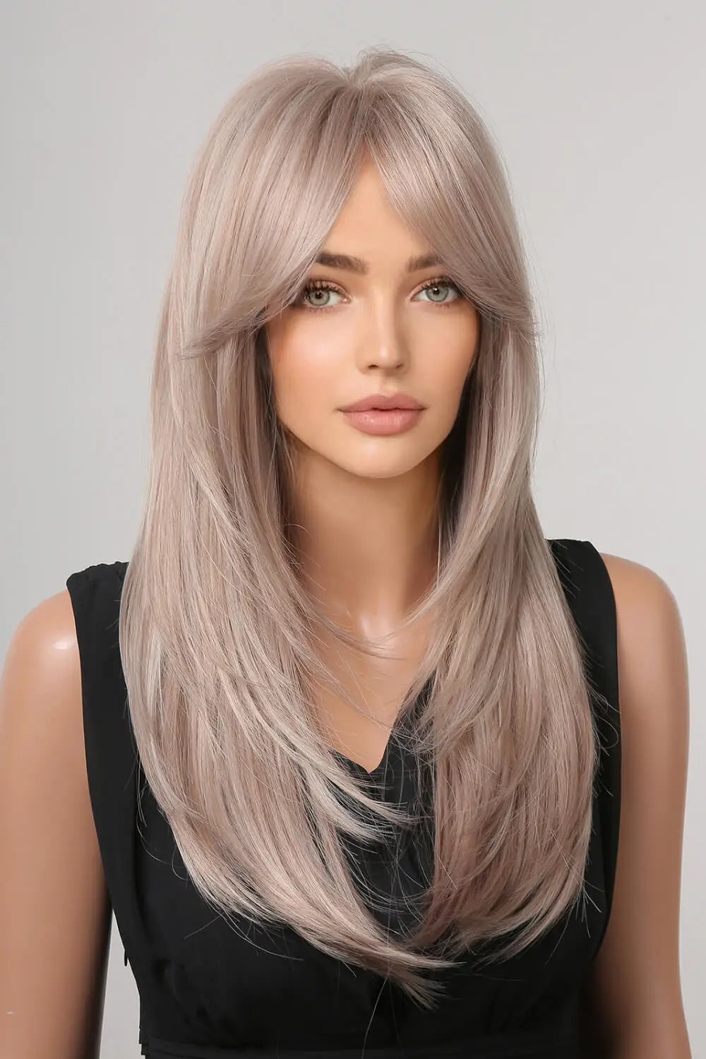 13*1" Full-Machine Wigs Synthetic Long Straight 22" by Trendsi