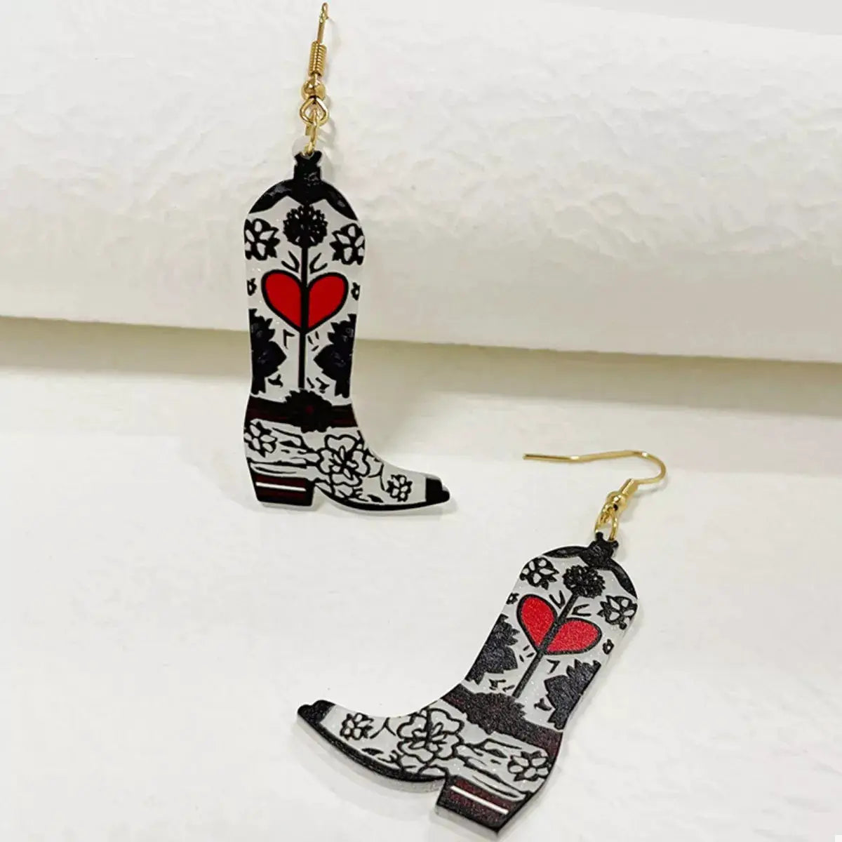 Cowboy Boot Dangle Earrings by Trendsi