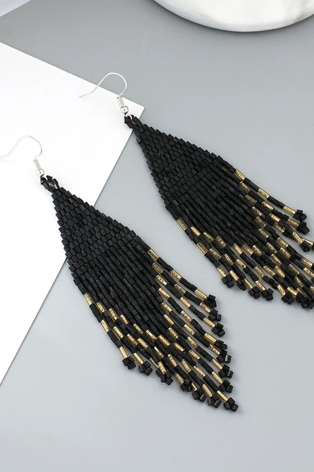 Beaded Dangle Earrings by Trendsi