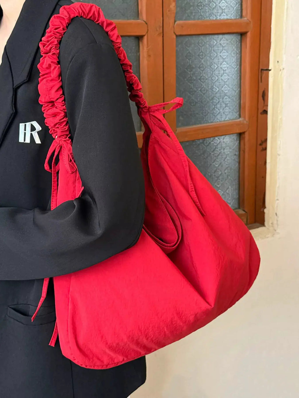 Ruched Handle Crossbody Bag by Trendsi