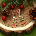 Christmas Gingerbread Man Dangle Earrings by Trendsi