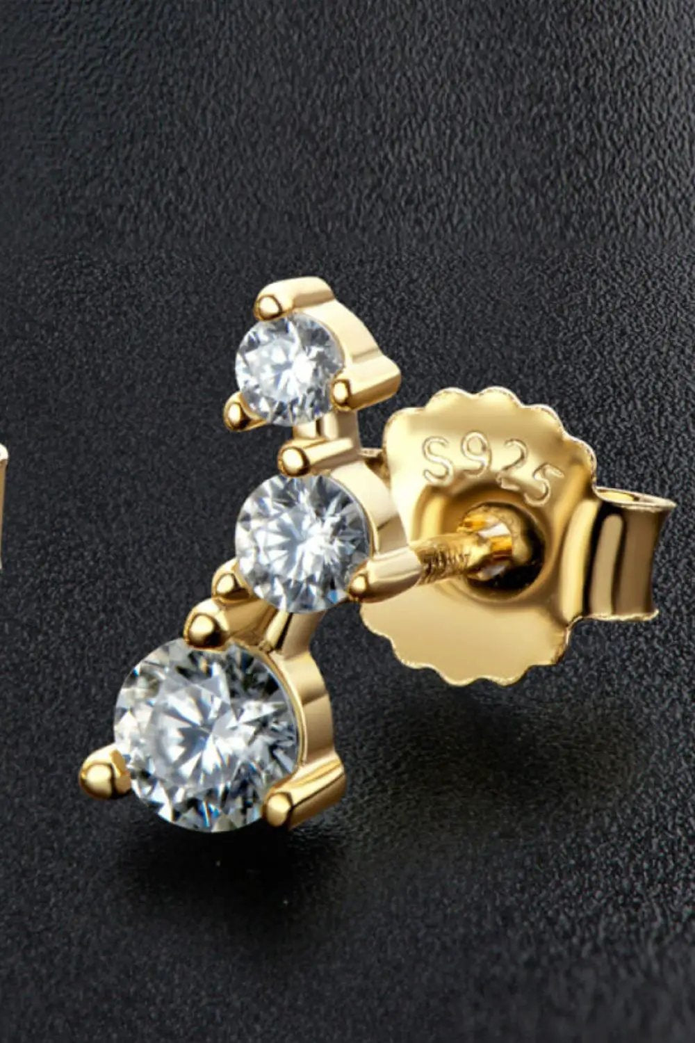 Adored Your Way Moissanite Stud Earrings by Trendsi