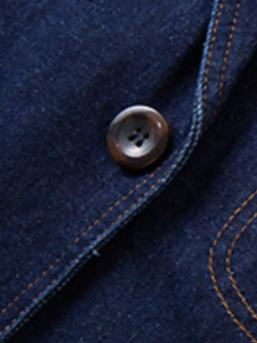 Men's Plus Size Classic Button Up Denim Blazer by Trendsi