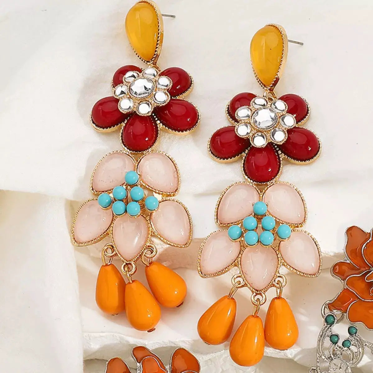 Flower Dangle Earrings by Trendsi