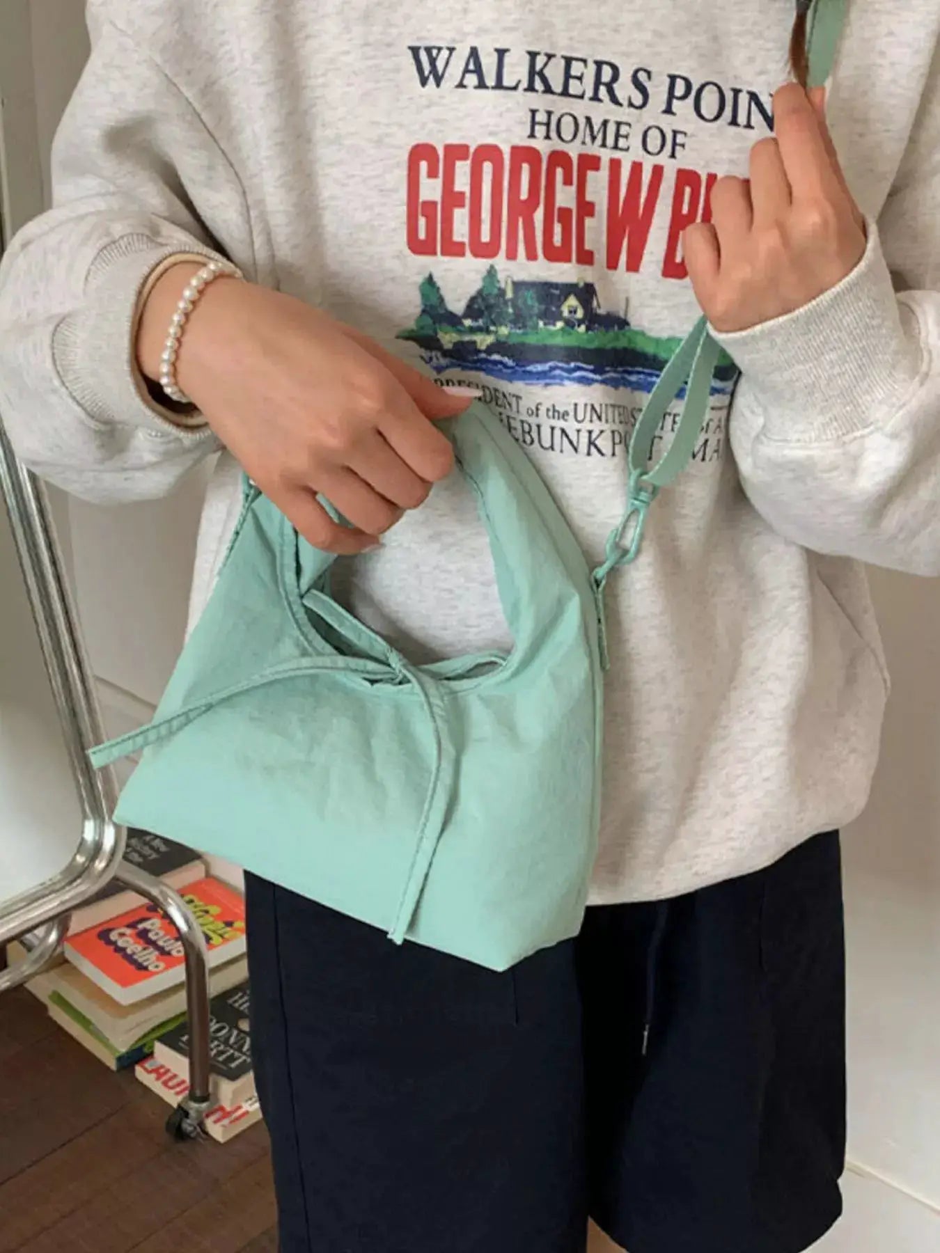 Casual Lightweight Solid Color Crossbody Bag by Trendsi