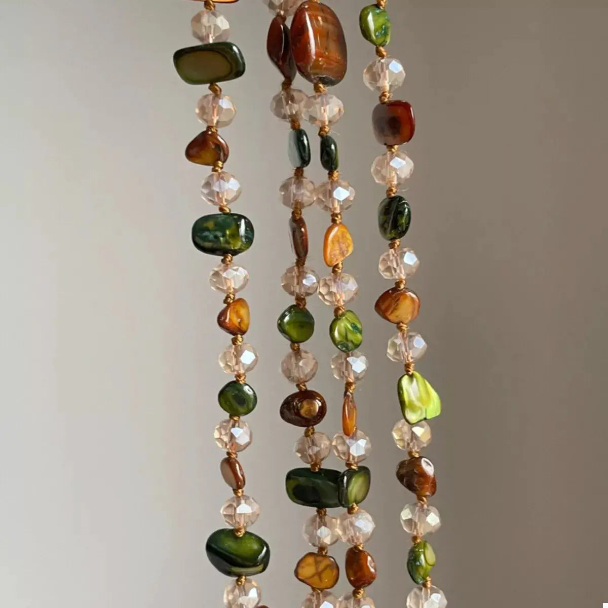 Multi-Color Beaded Necklace by Trendsi