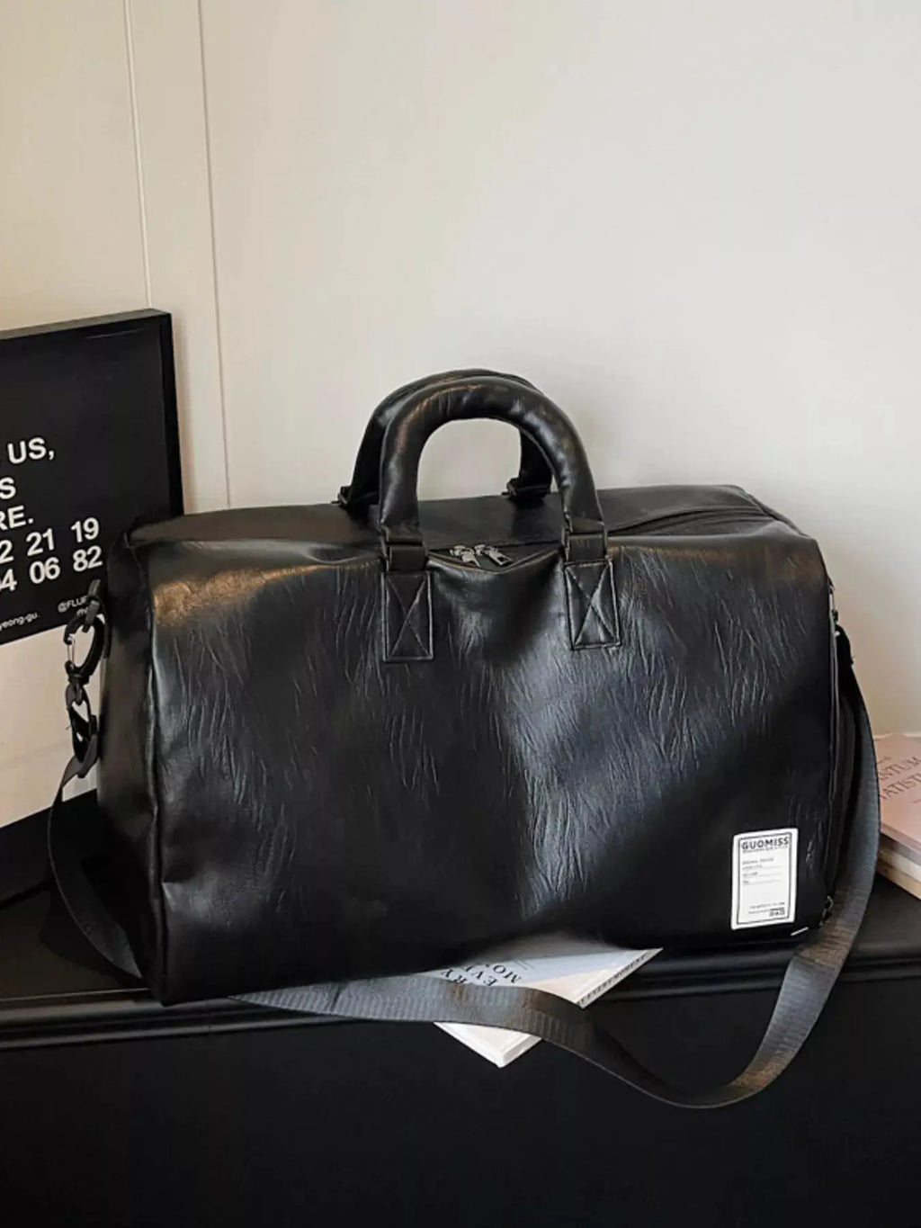 PU Leather Travel Bag by Trendsi
