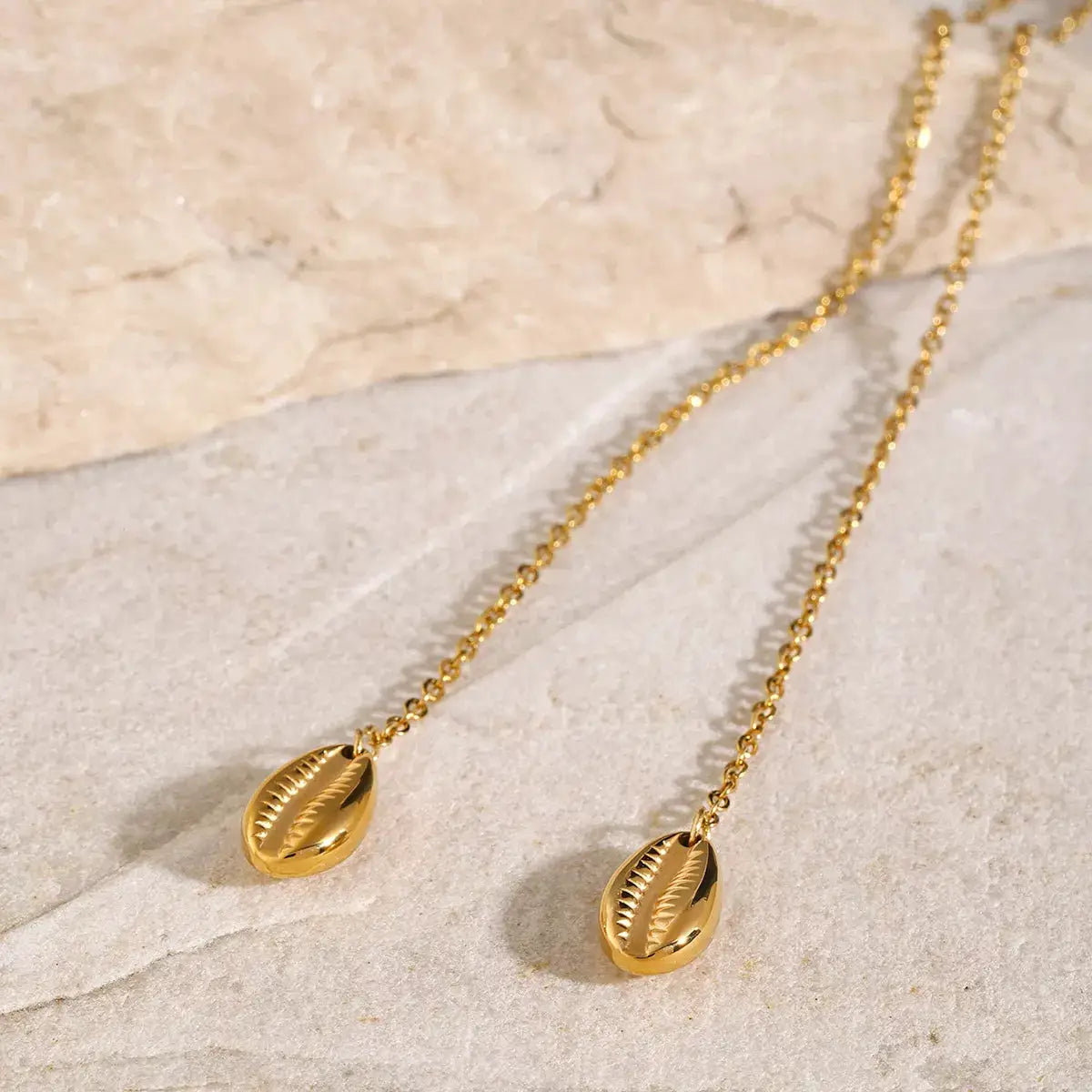 18K Gold-Plated Y-Shaped Necklace by Trendsi