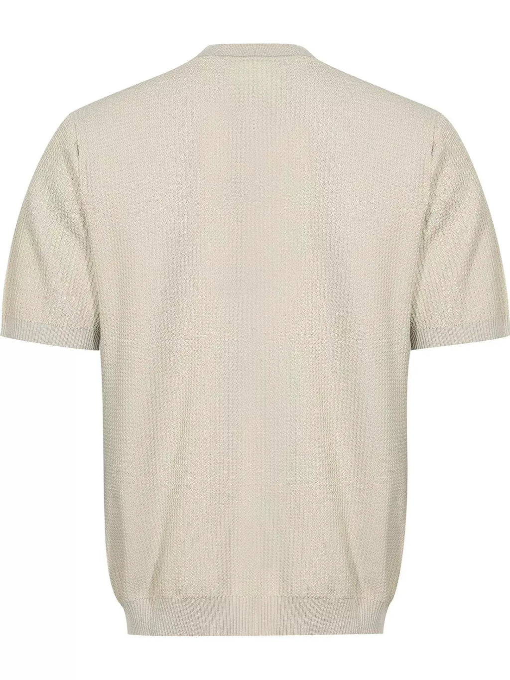 Men's Textured Knit Short Sleeve Top by Trendsi