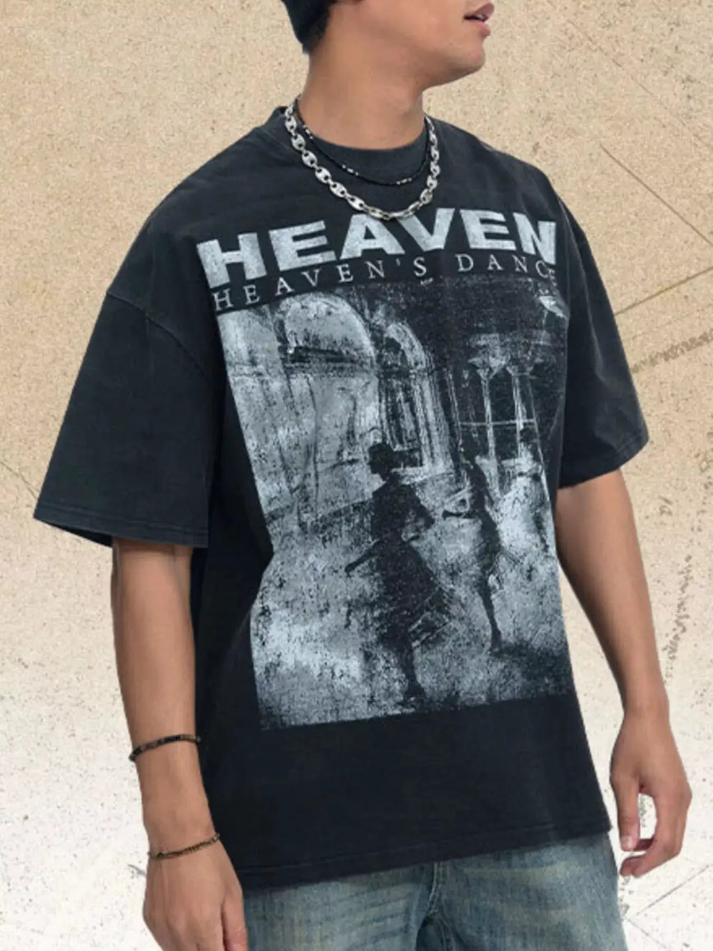 Men's Graphic Round Neck Short Sleeve T-Shirt by Trendsi