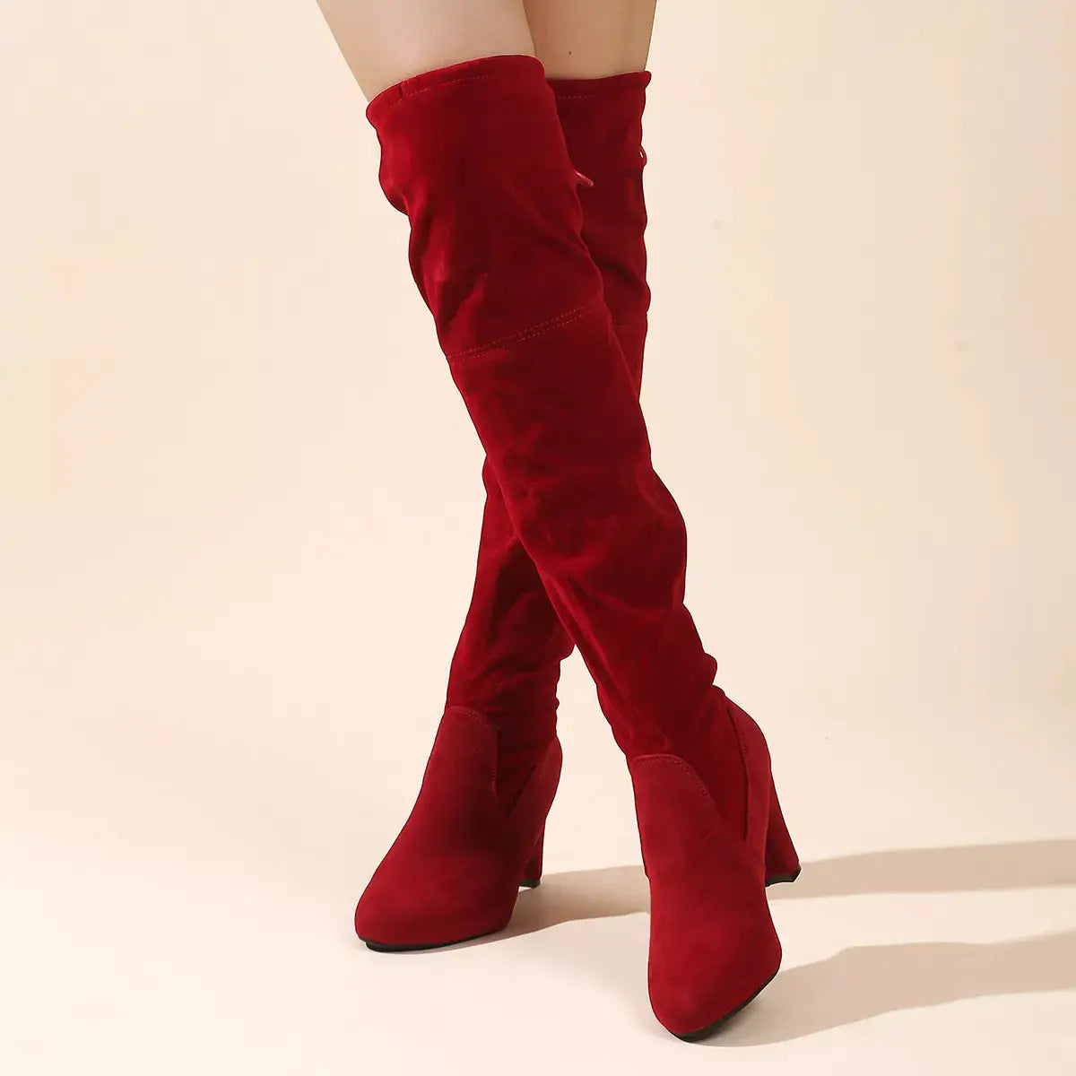 Over-the-Knee High Heel Boots by Trendsi