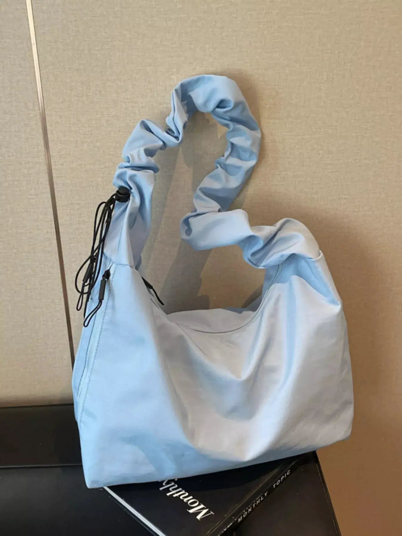 Ruched Handle Lightweight Shoulder Bag by Trendsi