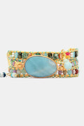 Handmade Natural Stone Beaded Triple Layer Bracelet by Trendsi