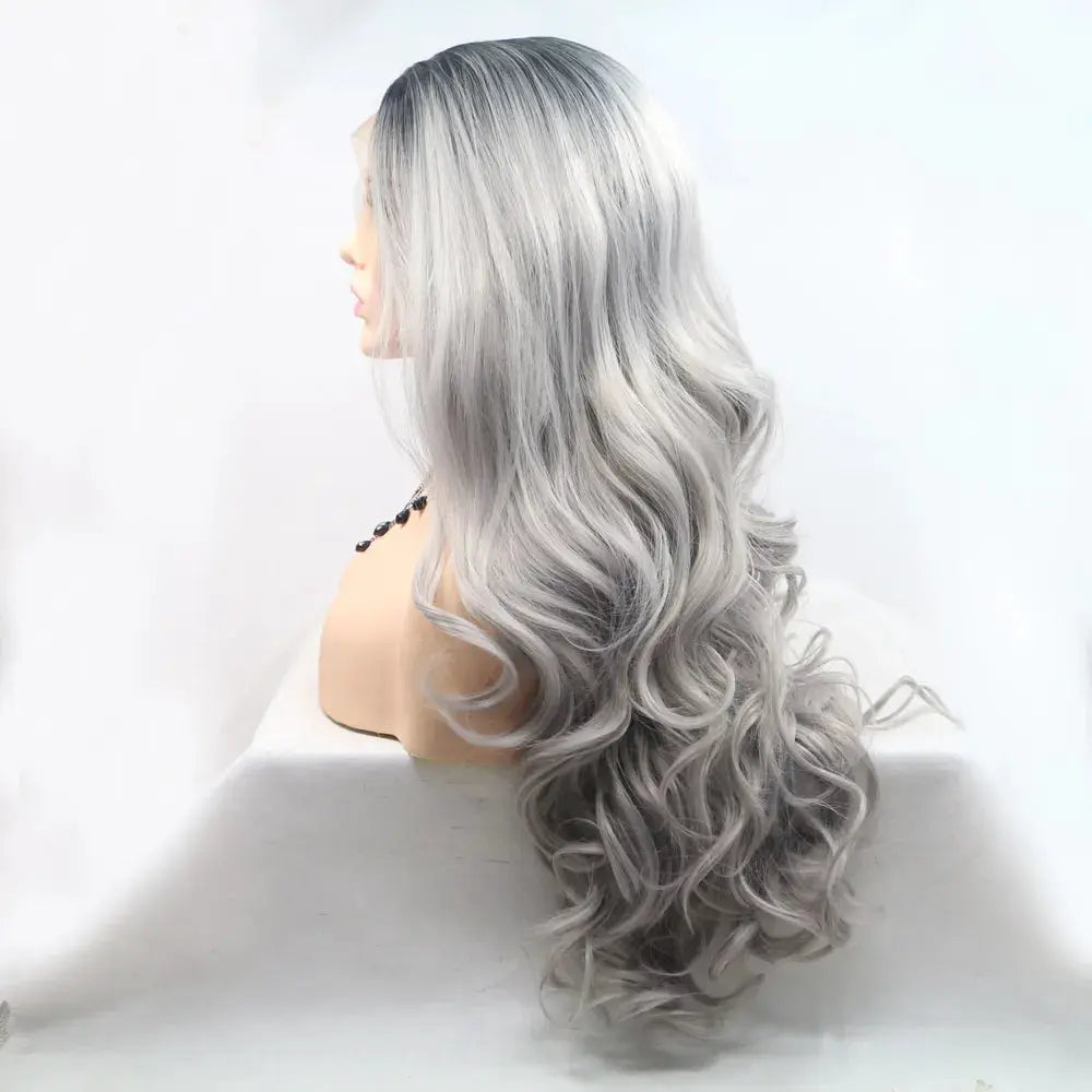 13*3" Lace Front Wigs Synthetic Long Wavy 24" 130% Density by Trendsi