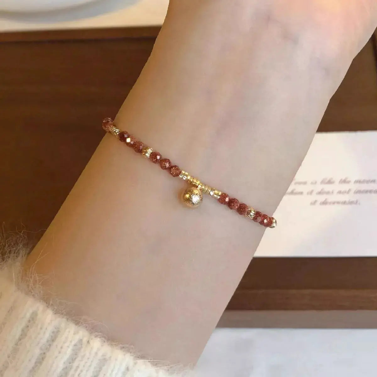 Lightweight Beaded Charm Bracelet by Trendsi