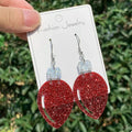 Christmas Glitter Drop Earrings by Trendsi