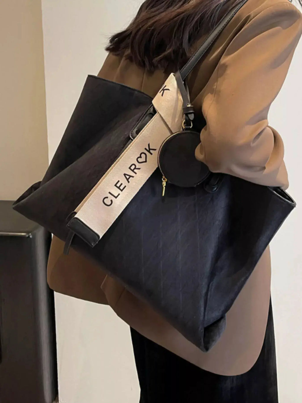 Large Capacity Tote Bag with Coin Purse by Trendsi