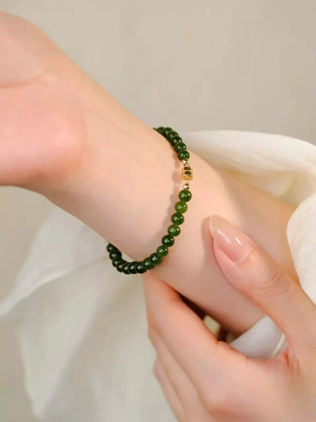 Agate Beaded Bracelet by Trendsi