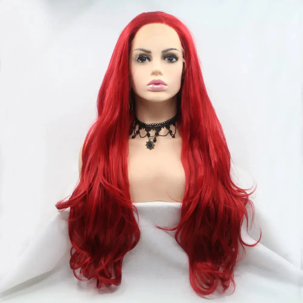 13*3" Lace Front Wigs Synthetic Long Wavy 24" 130% Density by Trendsi