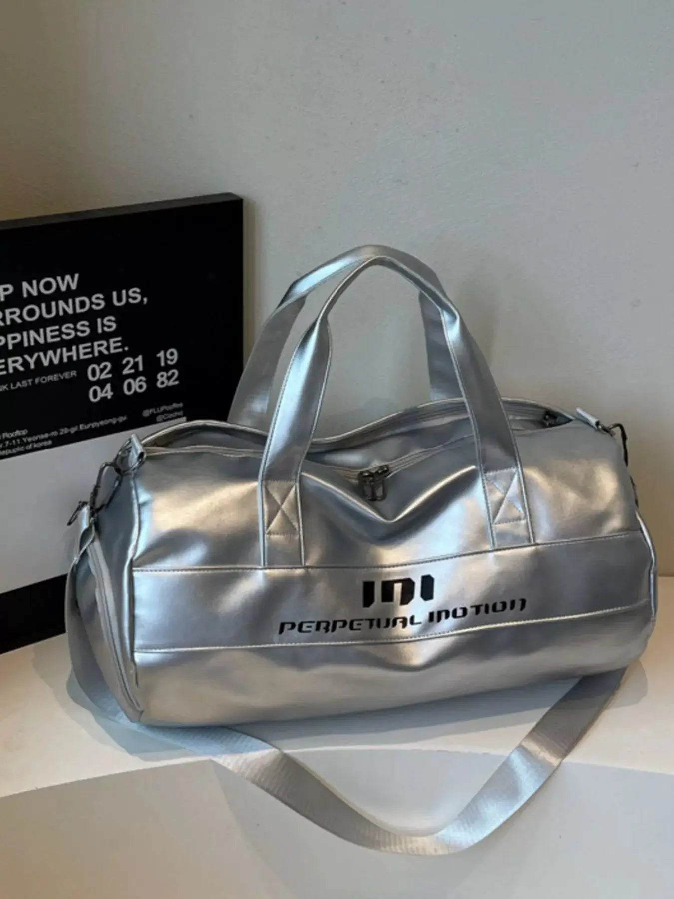 Lightweight Travel Duffel Bag with Shoulder Strap by Trendsi