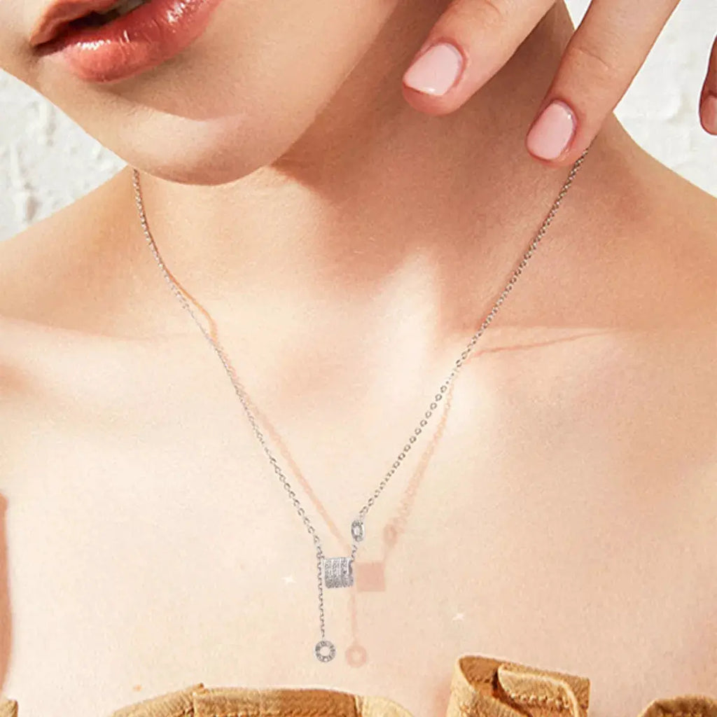 925 Sterling Silver Chain Necklace by Trendsi