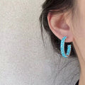 Sparkling C-Hoop Earrings by Trendsi