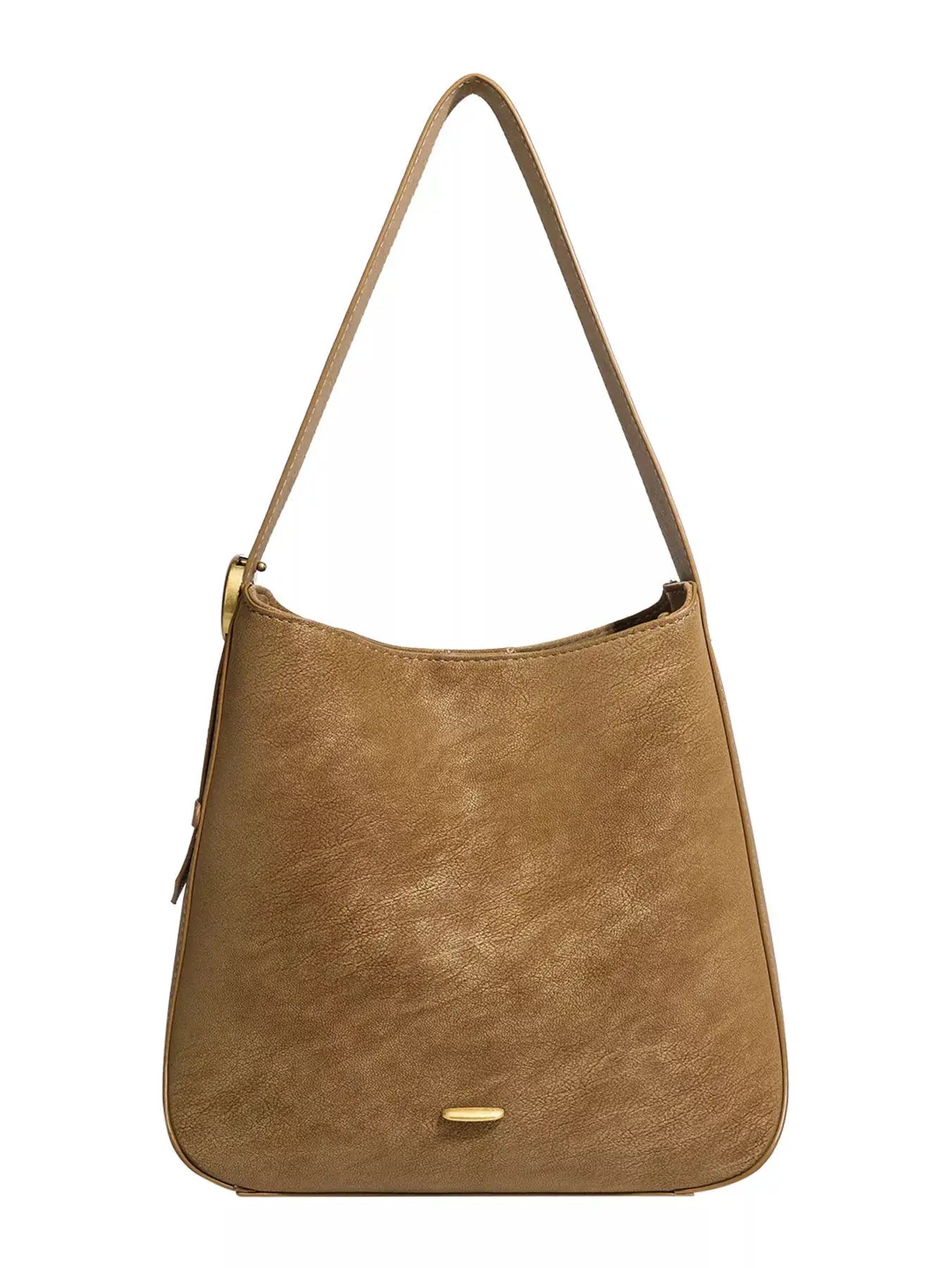 Casual Faux Leather Shoulder Bag by Trendsi